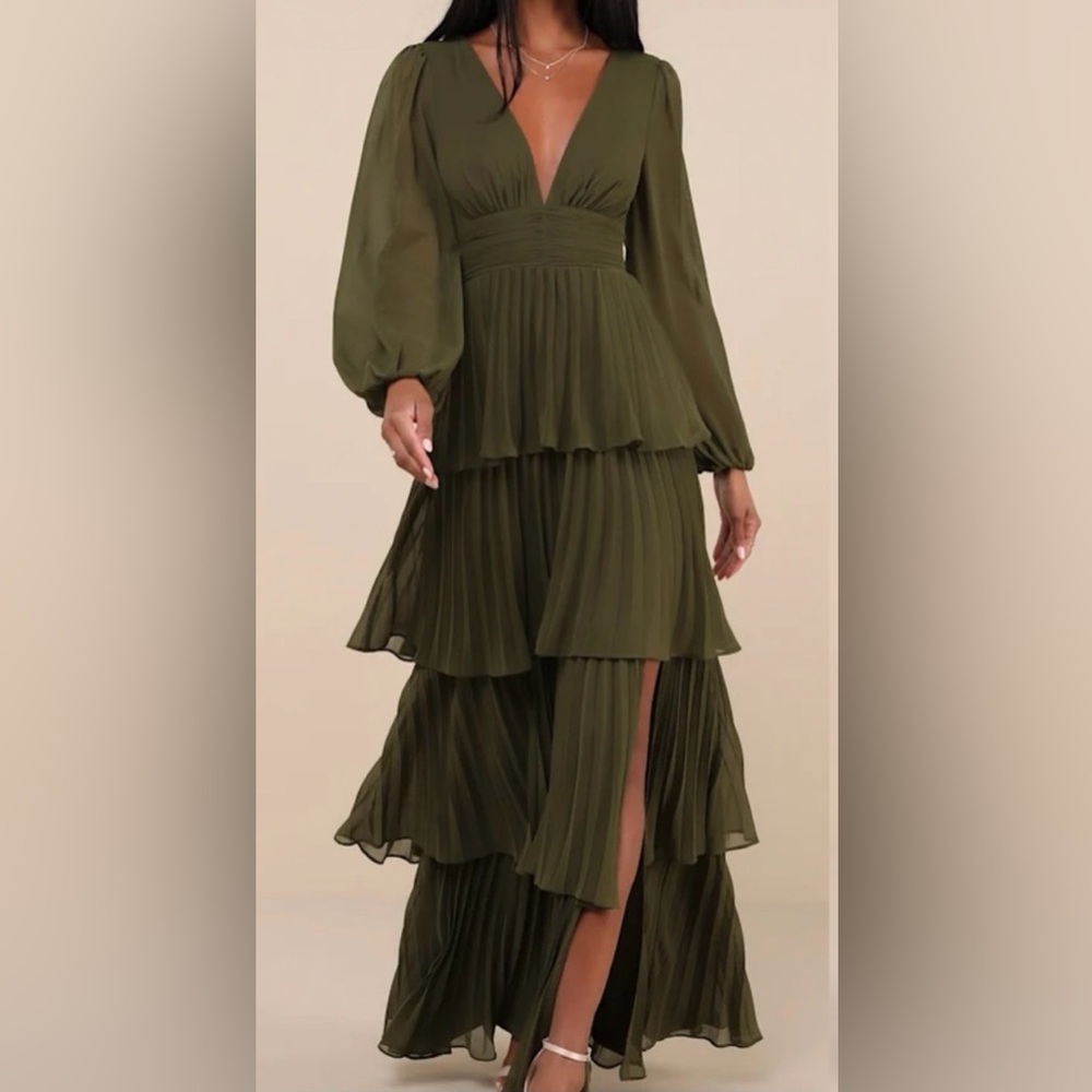 Lulus Graceful Finesse Dress with Stains